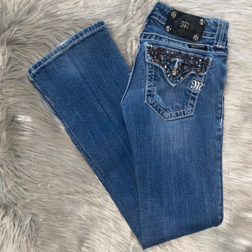 Miss Me Embellished Vintage Boot Cut Jeans